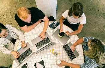 Trabajadores de una starup