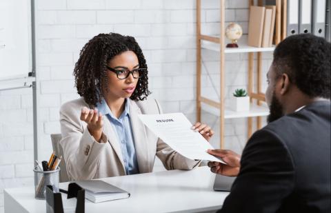 Una entrevista de trabajo