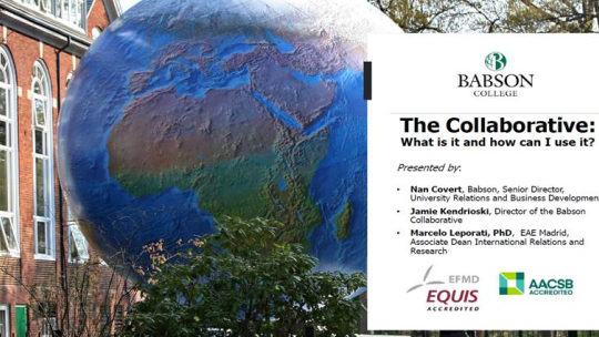 Babson Collaborate talk with EAE Barcelona Faculty 