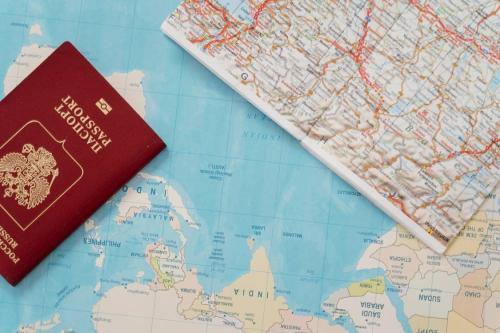 Mapa y pasaporte
